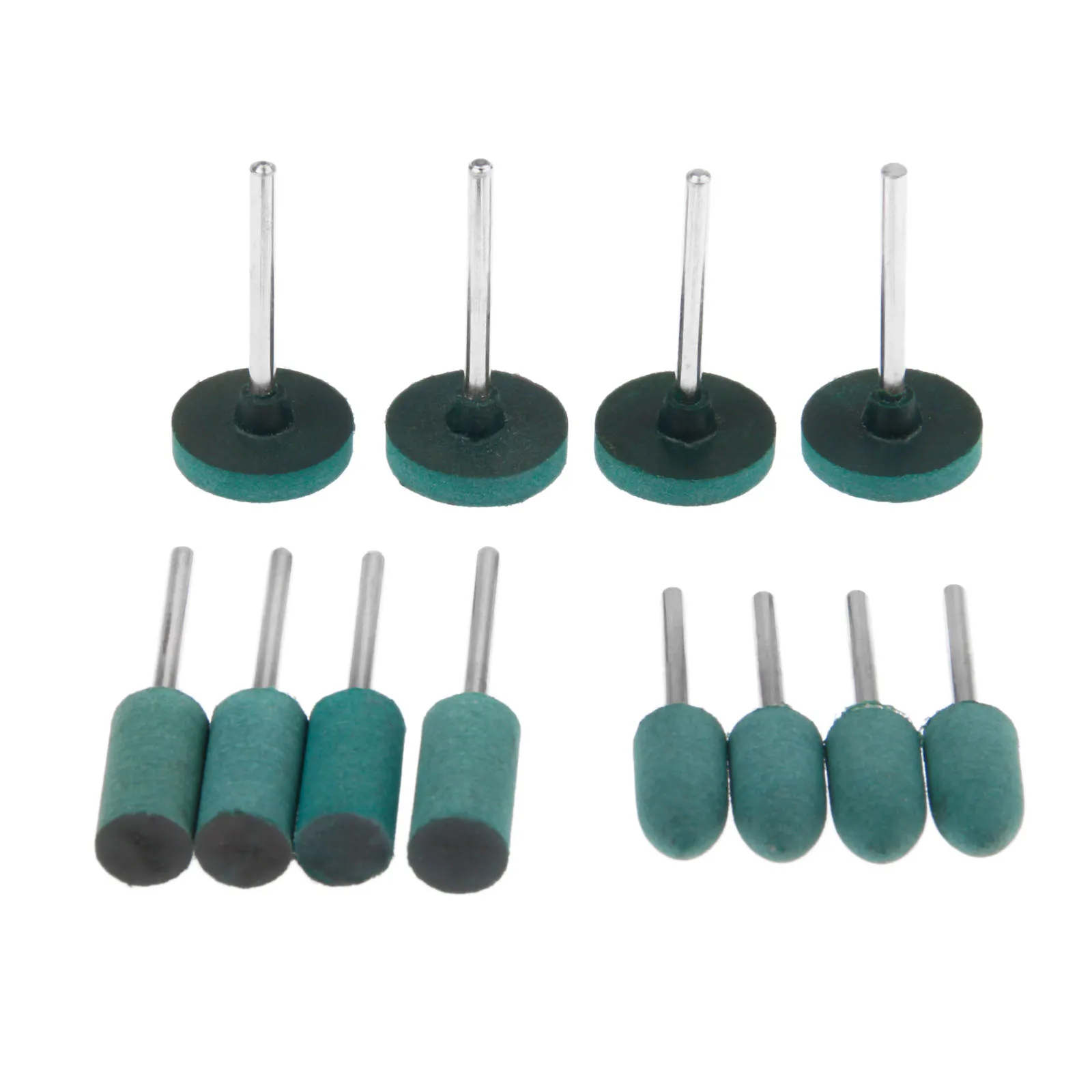 3mm Shank 12mm x 18mm Cone Tip Grinding Mounted Points Stone 50pcs