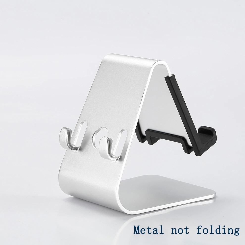 silver metal not SeenDa Универсальный Регулируемый держатель для мобильного телефона для iPhone Huawei Xiaomi пластиковая подставка для телефона настольная подставка для планшета металлическая подставка для рабочего стола - Цвет: silver metal not