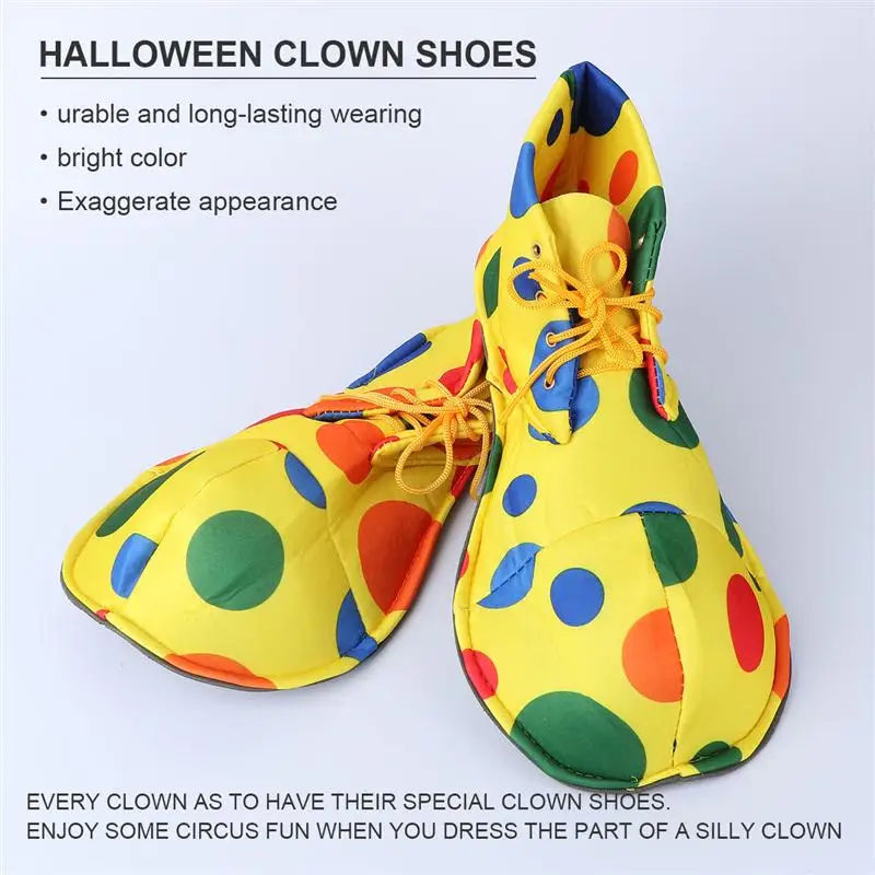 NUOLUX Shoes Elf Clown Adult Costume Men Party Halloween Props