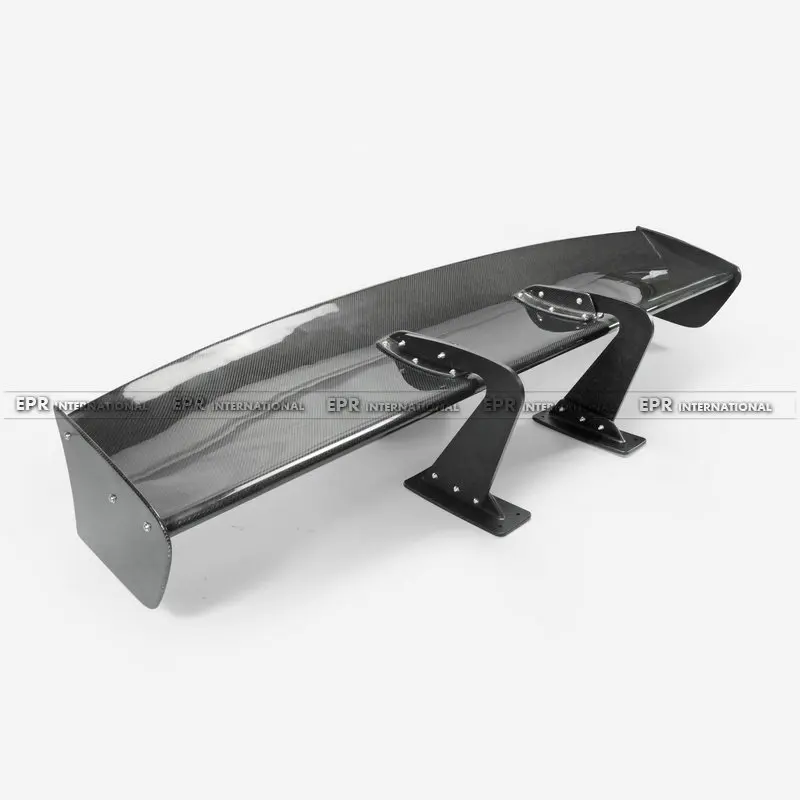 Voltex Style Universal Swan Neck GT Spoiler 1600mm x 300mm height (No Drill hole on the leg stand) CF(3)_1