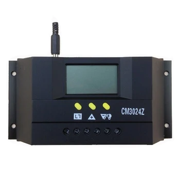 

CM3024Z 12V/24V 30A Solar Controller Charge Mode Plug In Regulator Genetator LCD PWM Voltage