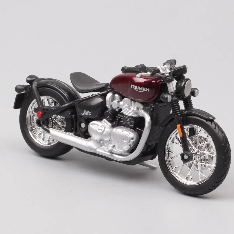 Bburago 1/18 1:18 Масштаб Triumph MV Agusta KTM Ducati литой мотоцикл дисплей Модель Детская игрушка для мальчиков - Цвет: Bonneville Bobber