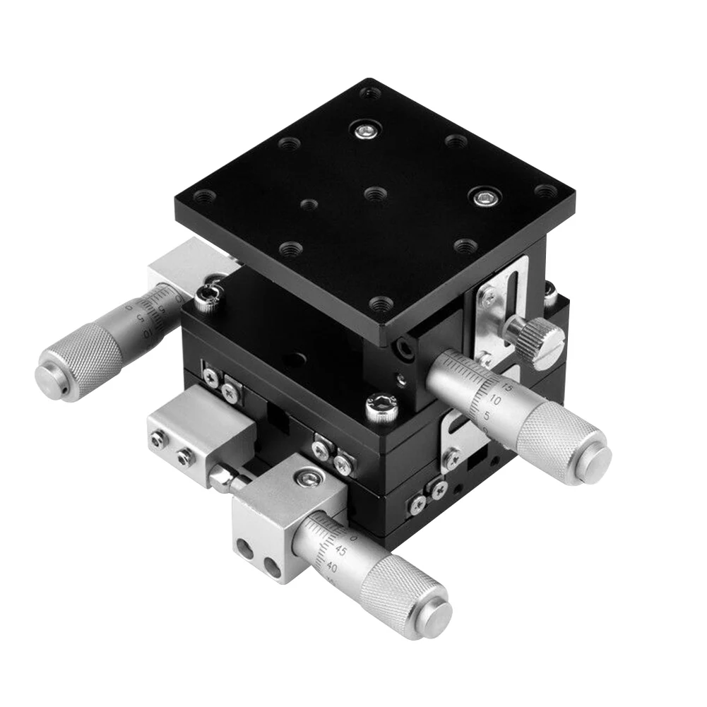 

Axial Linear Stage Trimming Platform Bearing Tuning Sliding Table Lifting 60x60mm JA55