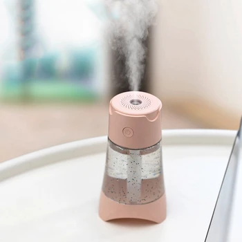 

Hot 300ML USB Cat Air Humidifier Ultrasonic Humidifier with LED Light Mini USB Fan for Home Office