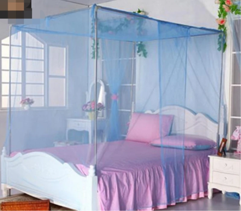 New Home Mosquito Net Pure Color Special Secret Lightweight Fashion Bedding High Quality Durable 4 Corner Compact Mosquito Net mosquito net