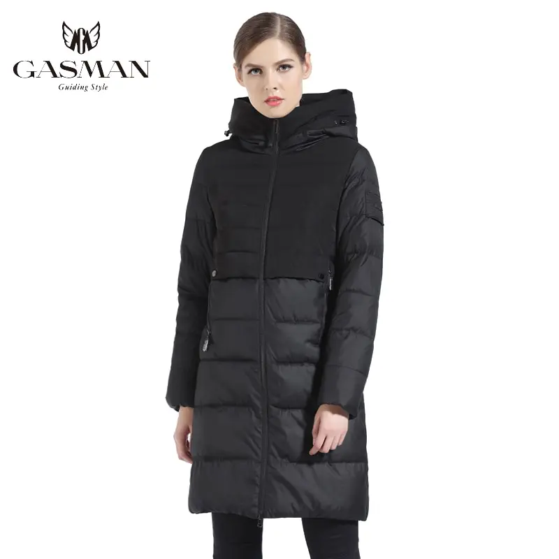 GASMAN 2019 Стильный и Модный Пуховик Женский Облегающий Фасон Теплая Женская Куртка