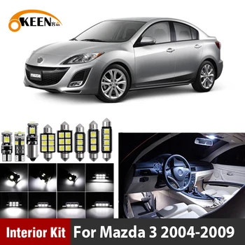 

11Pcs White Canbus Car LED Light Bulbs Interior Package Kit For Mazda 3 2004-2009 Map Dome Trunk Plate Light