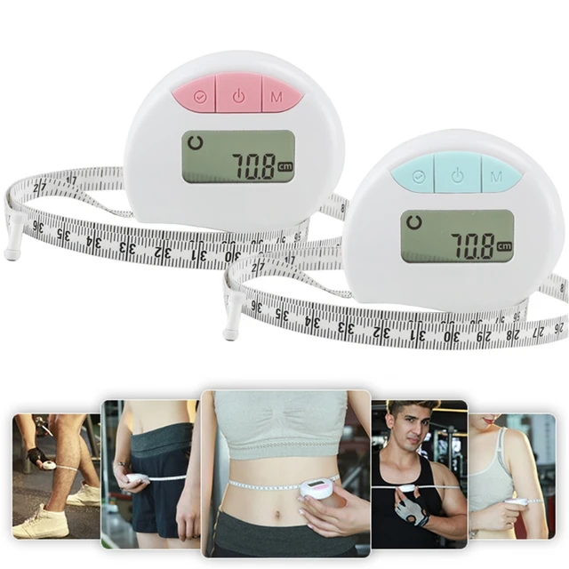 Digital Body Circumference Tape withWaist Biceps Measurement  withAuto-Locking and Retractable