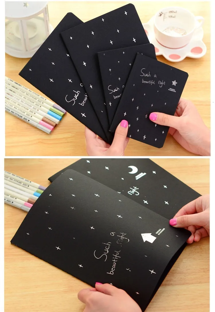 1 шт. черный бумажный альбом Bullet journal милый блокнот бумажный еженедельник аксессуары для планировщика канцелярские принадлежности Дневник для путешествий 01630