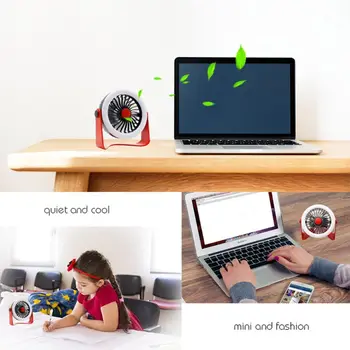 

Foldable Mini Electric Fan USB Charging Cooling Fan Noiseless Desktop Hanging Cooler LED Night Light