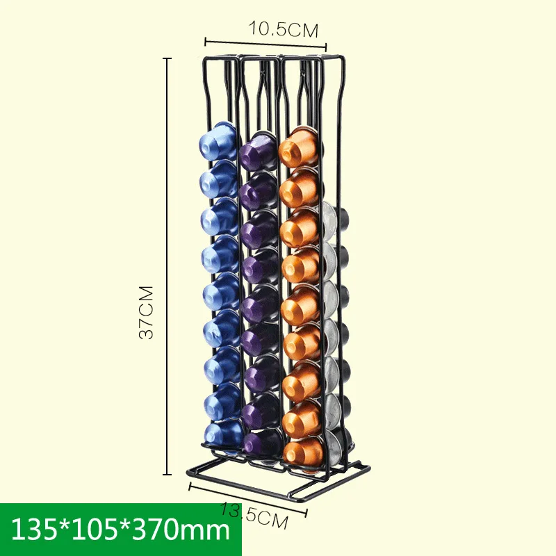 Practical Coffee Capsule Holder Tower Stand For 60 Nespresso Capsules  Storage soporte capsulas nespresso Coffee Pod Holder