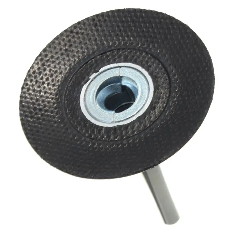 GTBL 50mm Backing Pad 6MM Shank Holder Sand Sanding Discs for 3M Roloc Discs