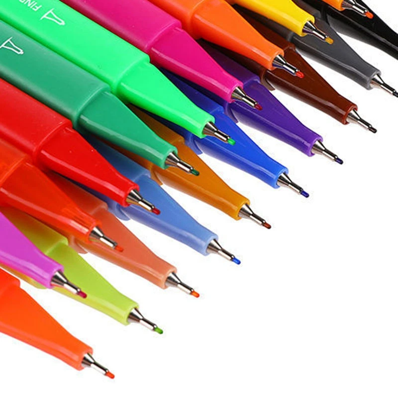72Pcs Washable Soft Head Watercolor Pen Set Double Head Marker Pen Hook Line Pen Student Art