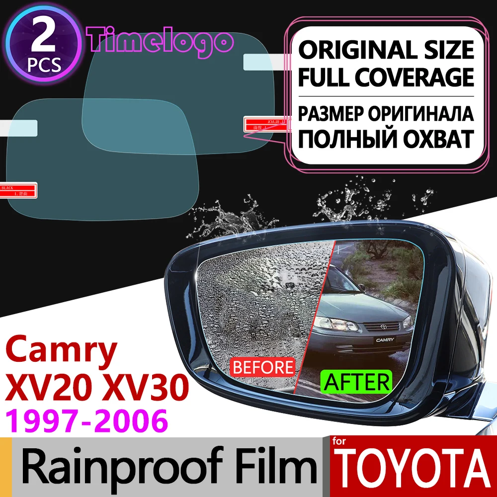 

For Toyota Camry 20 30 XV20 XV30 1997 - 2006 Full Cover Anti Fog Film Rearview Mirror Rainproof Anti-Fog Films Clean Accessories