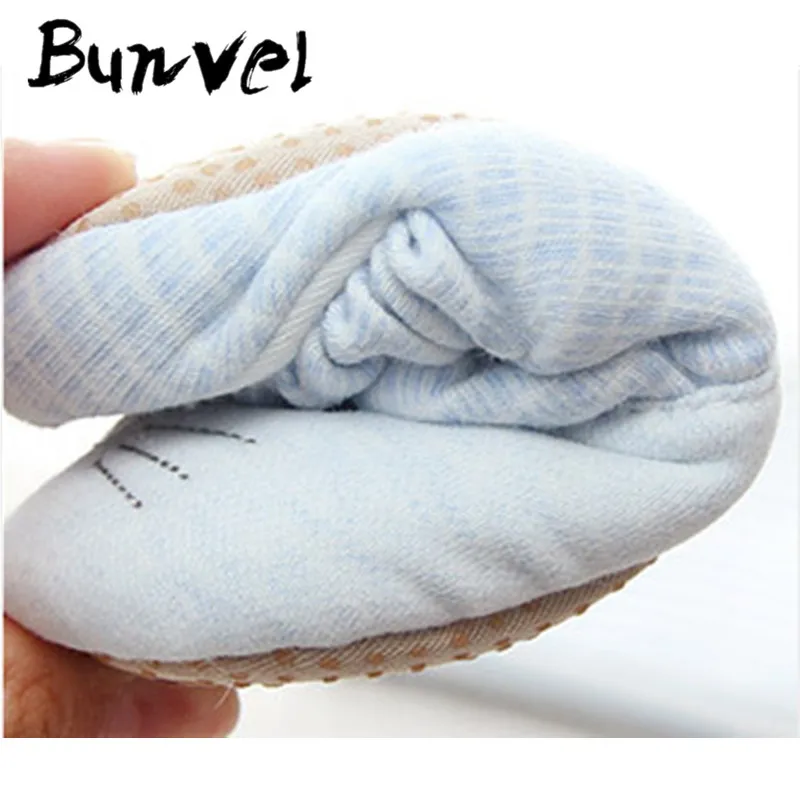 Bunvel/милые тапочки для новорожденных; детская обувь с животным узором; тапочки для малышей; тапочки для новорожденных девочек и мальчиков