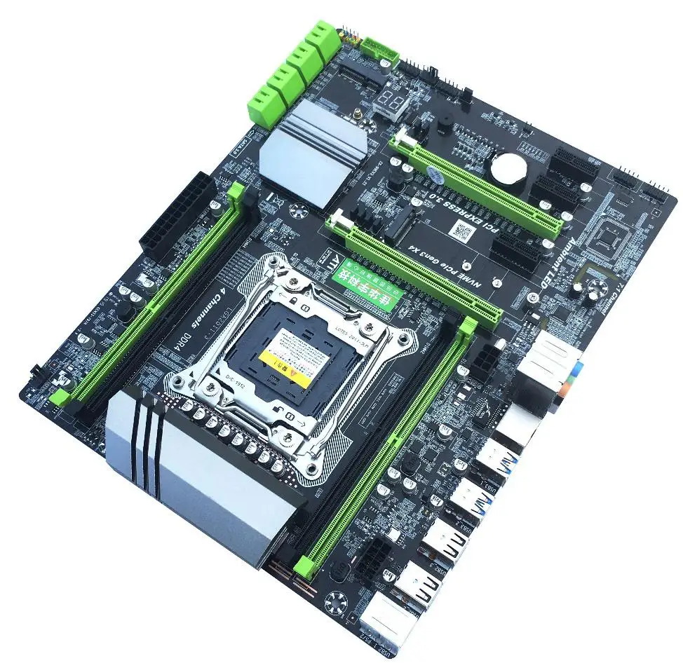 

X99 MB Computer Mainboard Socket LGA2011-3 CPU Chipset DDR4 Memory RJ45 LAN Port SATA3.0 M.2 USB3.0 Interface