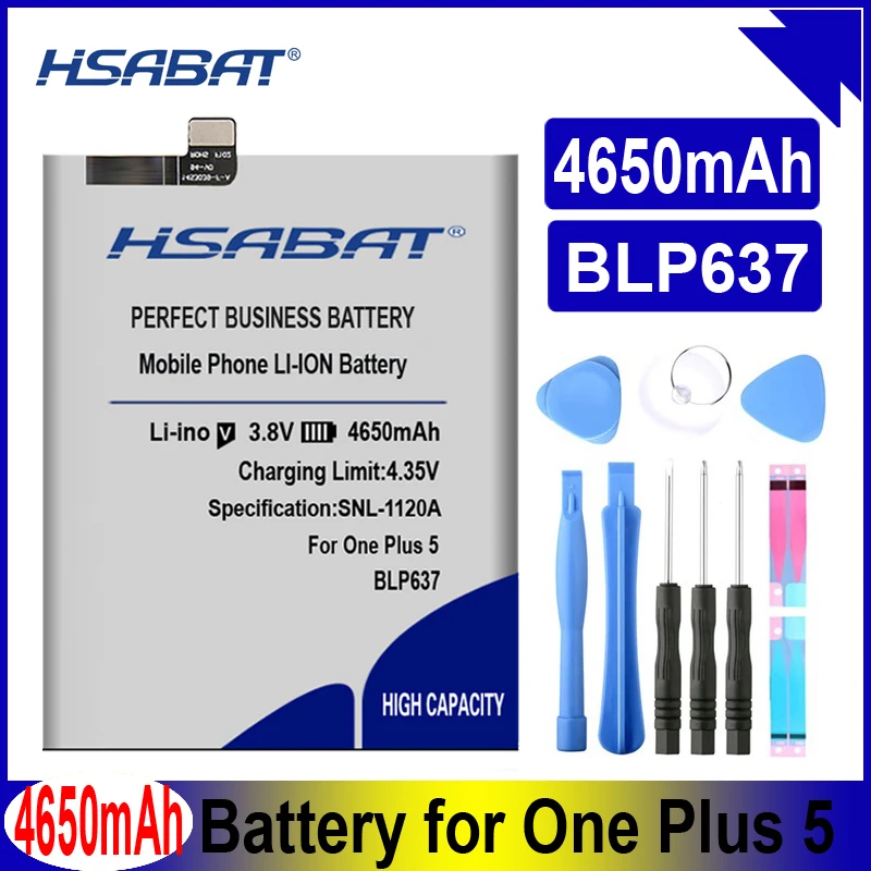 Аккумулятор HSABAT BLP633 BLP637 BLP571 BLP597 BLP613 BLP607 BLP657 BLP685 для Oneplus 1 + one Plus 2 3 5 6 6T X 3T