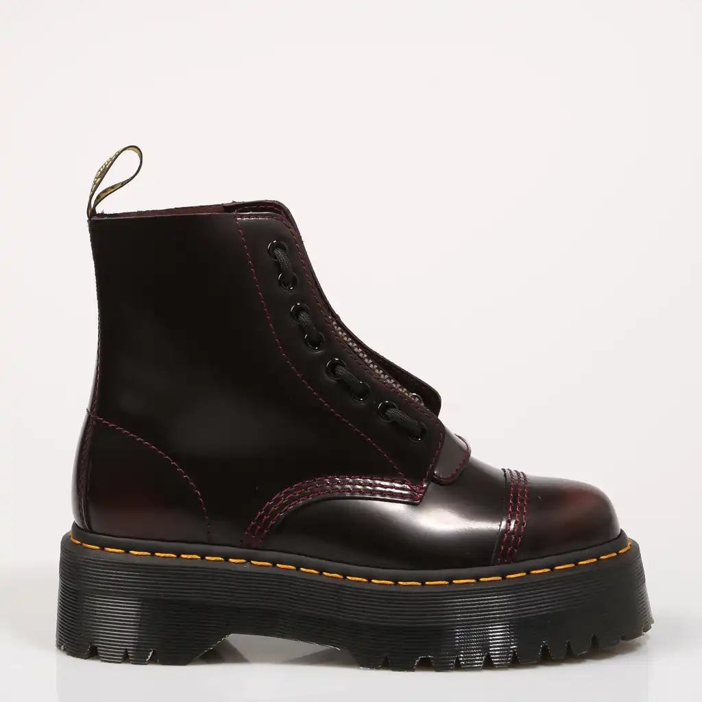 botas granates mujer