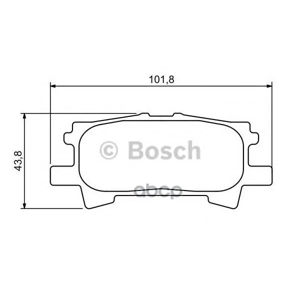 Колодки Тормозные Дисковые Задн Lexus: Rx(Mhu3_, Gsu3_, Mcu3_) 300/350/350 Awd/400h/400h Awd 03-08 Bosch арт. 0986494224