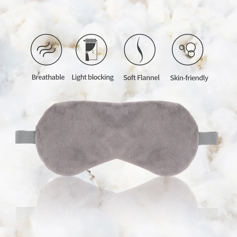 USB Eye Mask Heated Gel Eyes Mask Ice Pack Hot Steam Eye Mask Cooling Cloth Backing Eye Therapy Light Blocking Tired Eyes