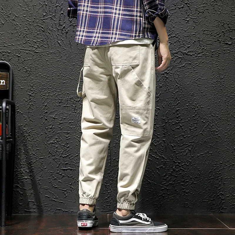 

Large Size 2019 Autumn New Tile Wall Origional Japanese-style Large Size Men's Loose-Fit Cloth Label Beam Leg Trousers Casual Pa