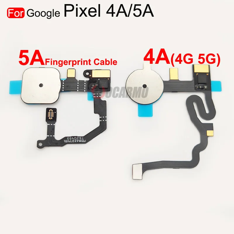 구글 픽셀 4G 5G 5A 용 지문 센서 홈 버튼 플렉스 케이블 교체 부품