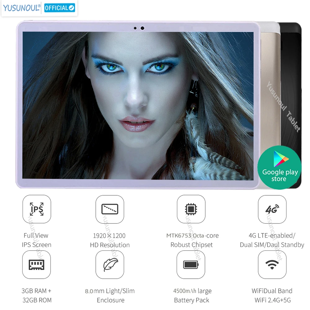 New Version 10 inch Tablet PC 8MP HD dual camera HD resolution display