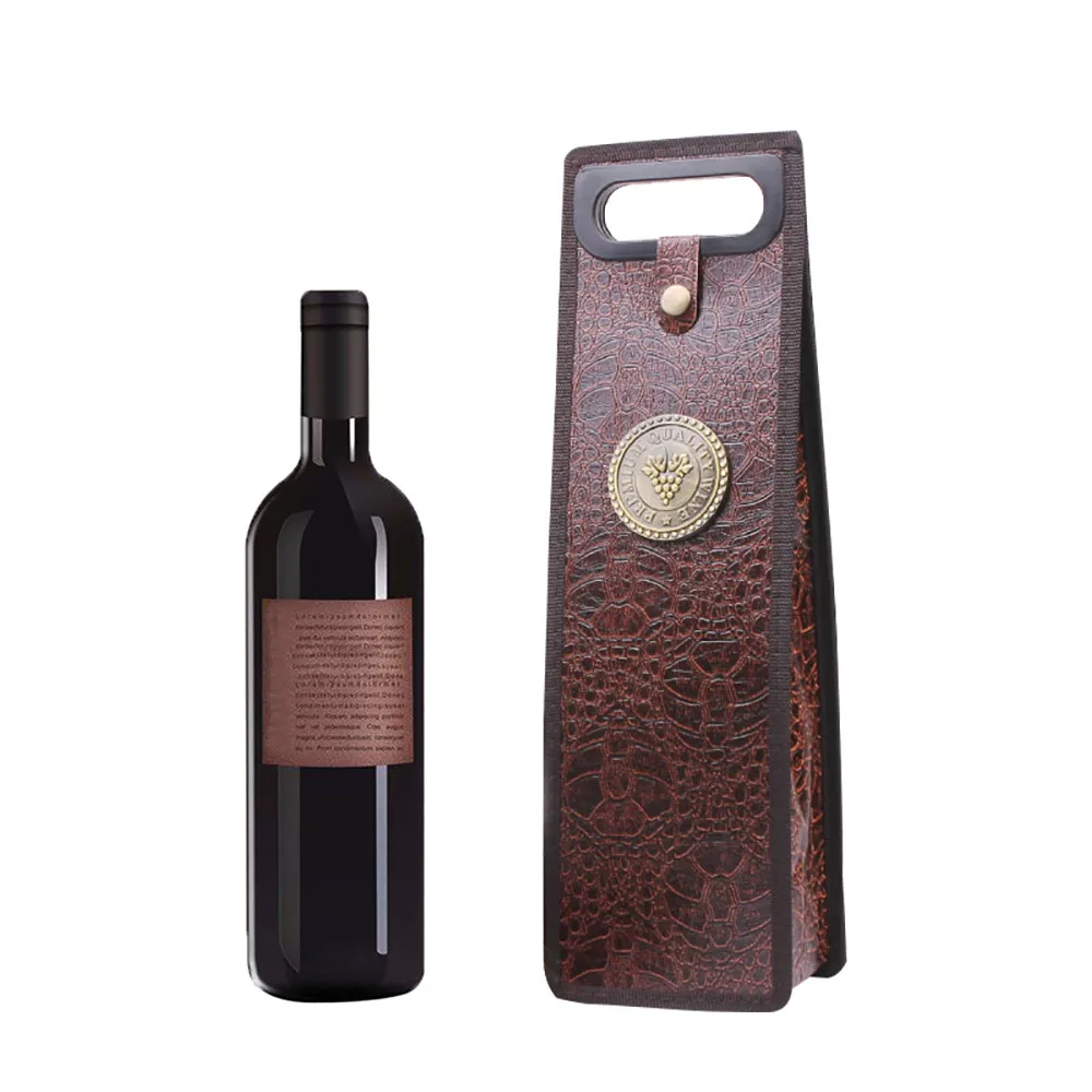 Мешки для вина подарочные коробки красное вино складная кожаная подарочная сумка