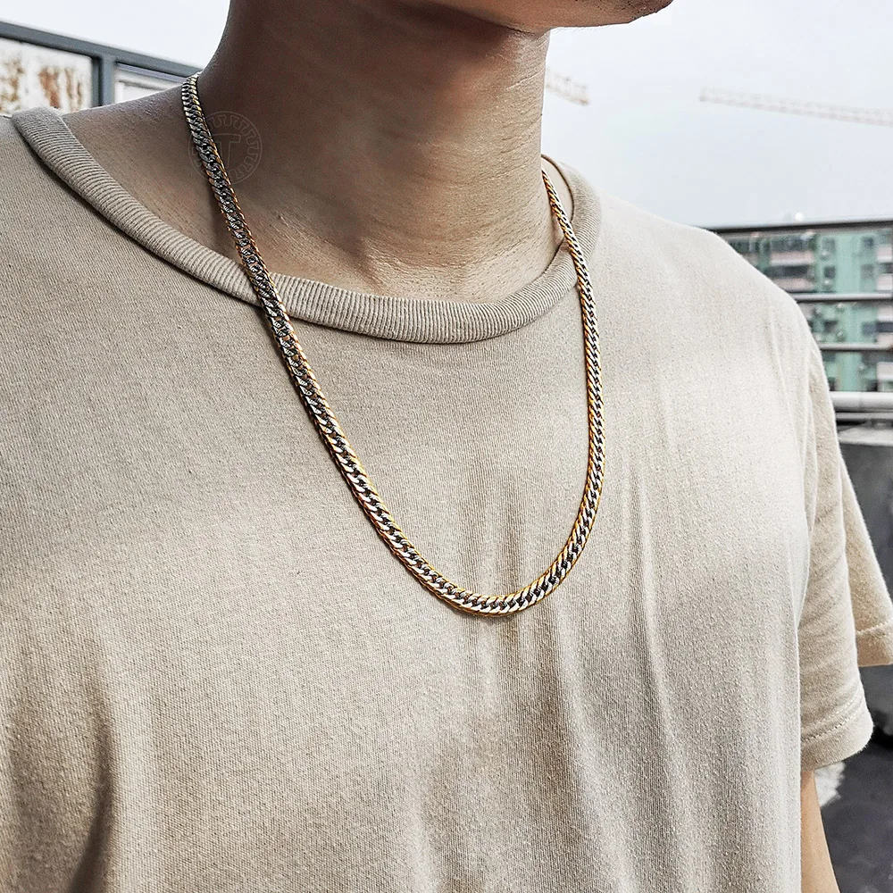 New 6mm Gold Filled Chain Necklace For 