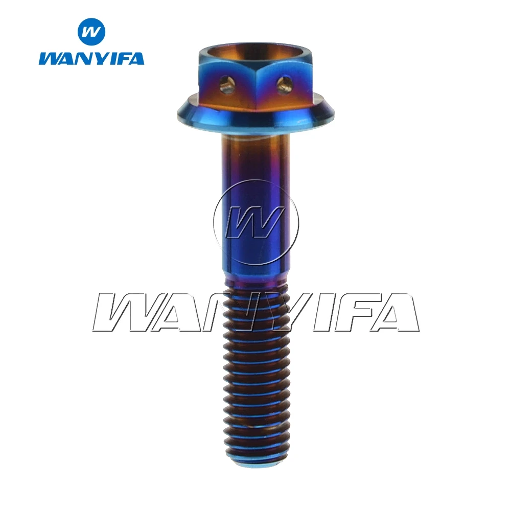 Титановые болты Wanyifa M8 20 25 30 35 40 45 55 мм винты с фланцевой головкой и шестигранным
