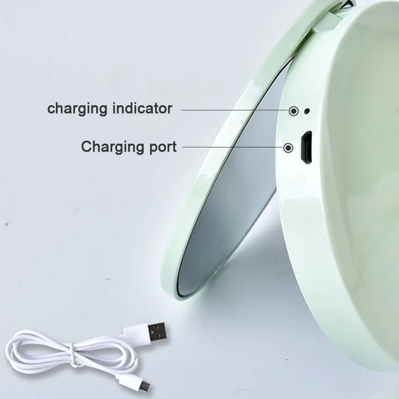 Makeup Mirror Beauty-Tools Vanity Cosmetic Beauty Professional Usb-Charging-Port Adjustable Photography-Light LED For Pro Lady - Цвет: MQ194008-02