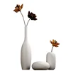 Northern European-Style White Ceramic Vase Set, Modern Minimalist Flower Container, Living Room Decoration, Home Decoration 5