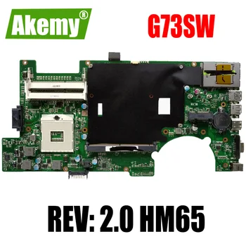 

G73SW Motherboard 4 SLOTS 2D REV: 2.0 HM65 For Asus G73SW G73S G73 Laptop motherboard G73SW Mainboard G73SW Motherboard test OK