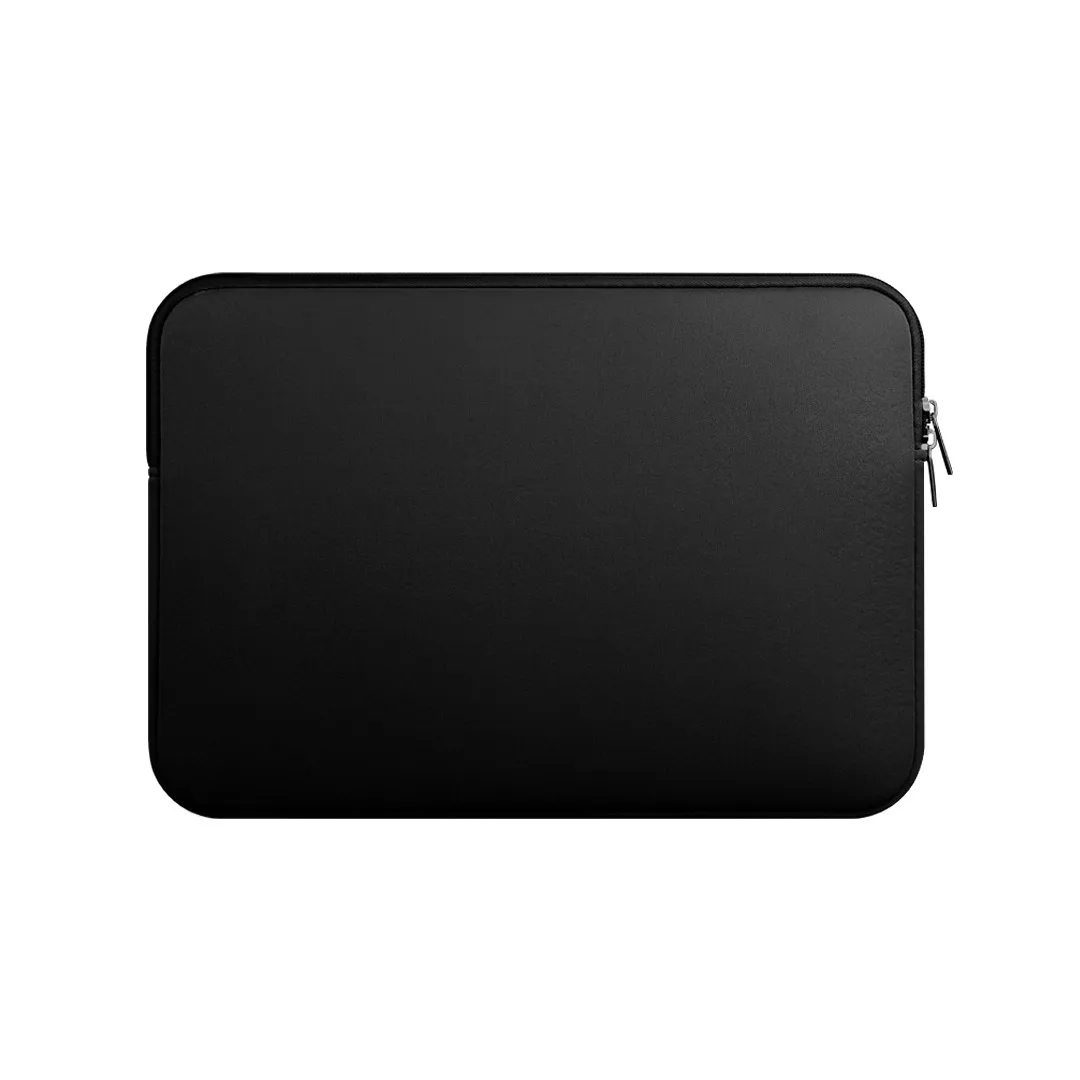 Черный Сумка для ноутбука 11, 12, 13, 14, 15,6 дюймов, чехол для ноутбука MacBook Air Pro, ультрабук, ноутбук, планшет, компьютер, портативный, мягкий, на молнии - Цвет: Черный