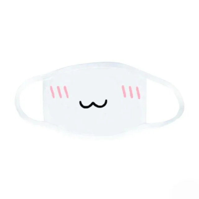 Compre 1Pc Adorável Anime Kawaii Boca-muffle Sorriso Grin Kaomoji Máscara  facial de algodão anti-poeira