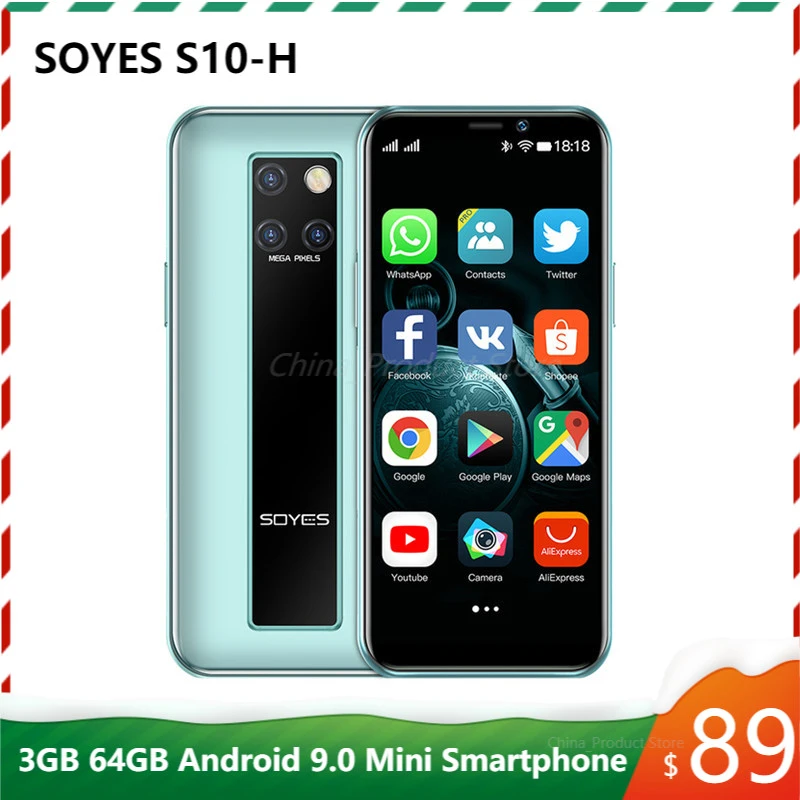 Original New Soyes S10 H Mini Mobile Phone 4g Lte 3g 64g Mtk6379 Android 9 0 High End 3 5 Small Smartphone Telefone Celulares Cellphones Aliexpress