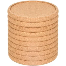 12 шт., простая круглая пробка, подстаканники, набор, коврик для кофейной чашки, коврик для чая, подстилки для вина, настольные коврики, Декор, кухонные аксессуары