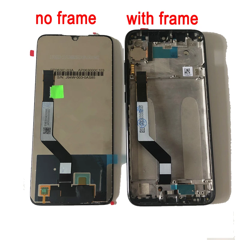 Для Xiaomi Redmi Note 7 10 сенсорный ЖК-дисплей с рамкой Замена Сенсорный экран дигитайзер ЖК-сборка для Redmi Note 7 Pro lcd