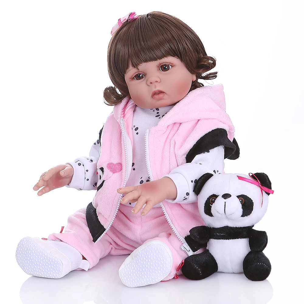 48 см Boneca Reborn Baby Silicone Completa полный Reborn Baby Doll игрушки Реалистичные для детей на день рождения Рождественский подарок игрушка для ванны