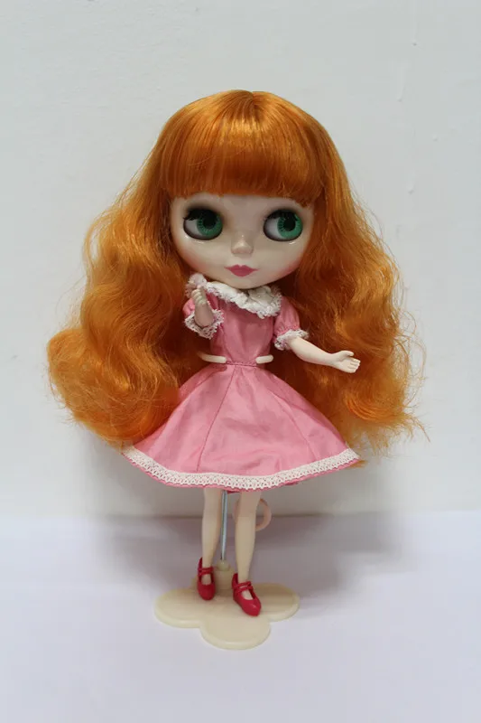 Кукла Обнаженная Blyth, кудрявые волосы имбиря