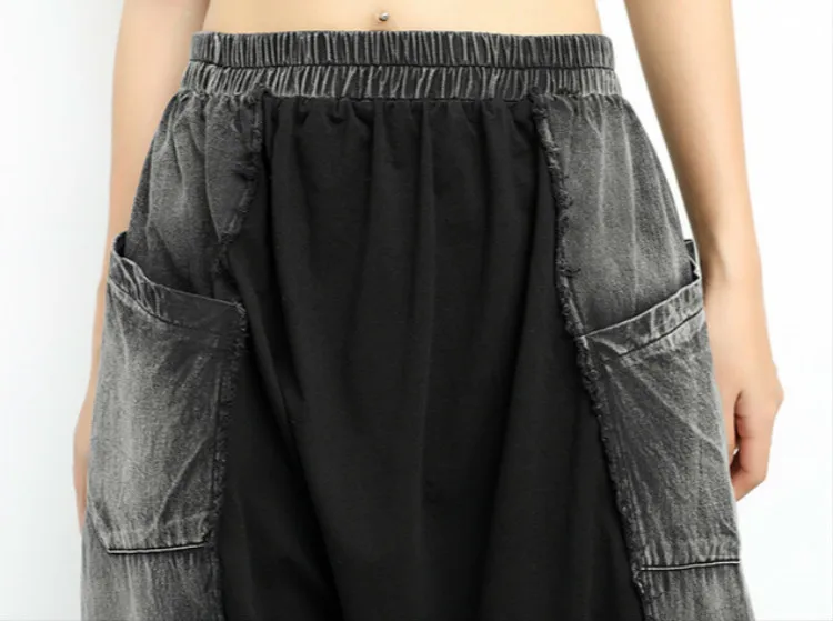 Max LuLu модные европейские Брендовые женские джинсовые брюки женские Лоскутные черные винтажные джинсы повседневные женские летние штаны