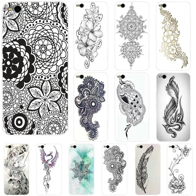 

Mandala Flower Datura Floral Soft TPU Phone Case for HTC One U11 M7 M8 M9 M10 E9 Plus Desire 530 626 628 630 816 820 Shell Bag