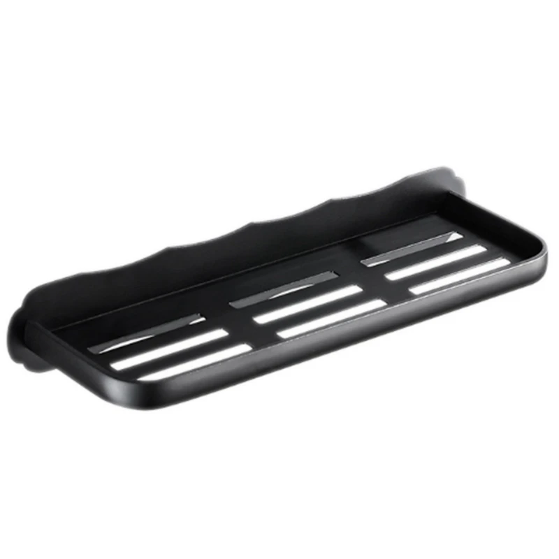 

Space Aluminum Shelf Light Space Bathroom Shelves Wall Mount Storage Rack Bathroom Kitchen Multifunction Storage Rack Easy To In