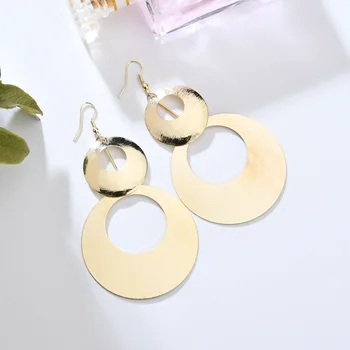 

Fashion WOMEN Earrings Casual Multi-Level Big round Ear Stud