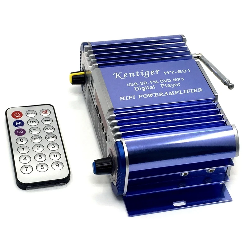 Kentiger HY-601 цифровой Hi-Fi Авто Стерео Мощность usb-усилитель SD плеер ЦАП