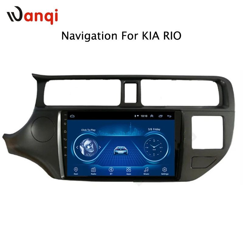 

9 inch wanqi 8.1 car dvd player For KIA rio K3 2012-2016 with audio radio multimedia gps navigation