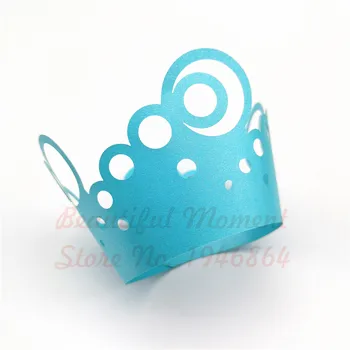 

50Pcs/set Laser Cut Bubble Cupcake Laser Cut Clouds Design Cake Paper Wrapper Muffin Wrap Surround Edge Birthday Party Decor