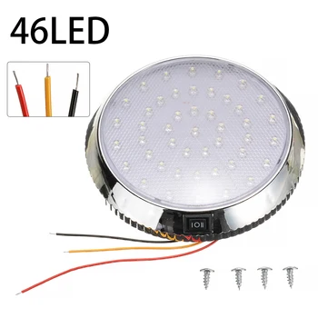 

1pc 12V 5W LED Down Light Cabin Ceiling Lamp Caravan Camper Trailer Camping Car RV LED Interior Lights White Switch ON OFF