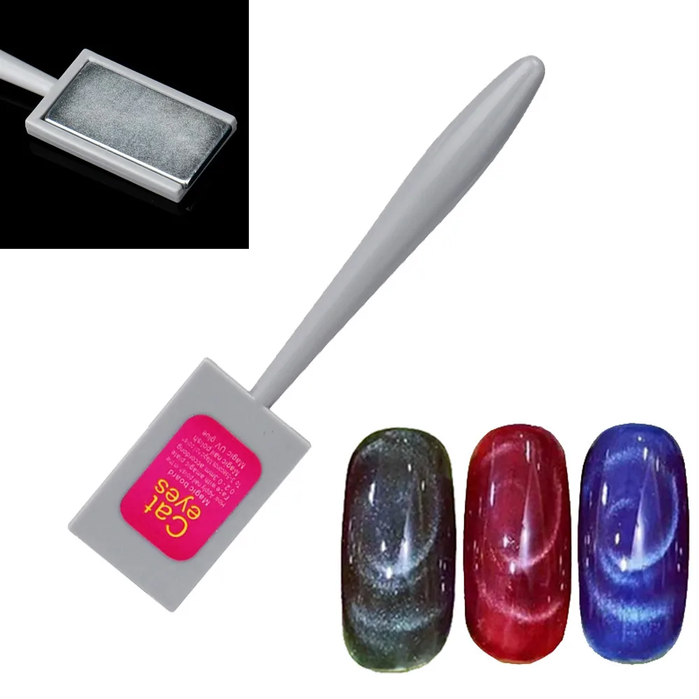 Herramientas para uñas de ojo de gato, varilla magnética, imán potente, adecuado para gel de ojo de gato, herramientas de uñas para belleza, decoración artística