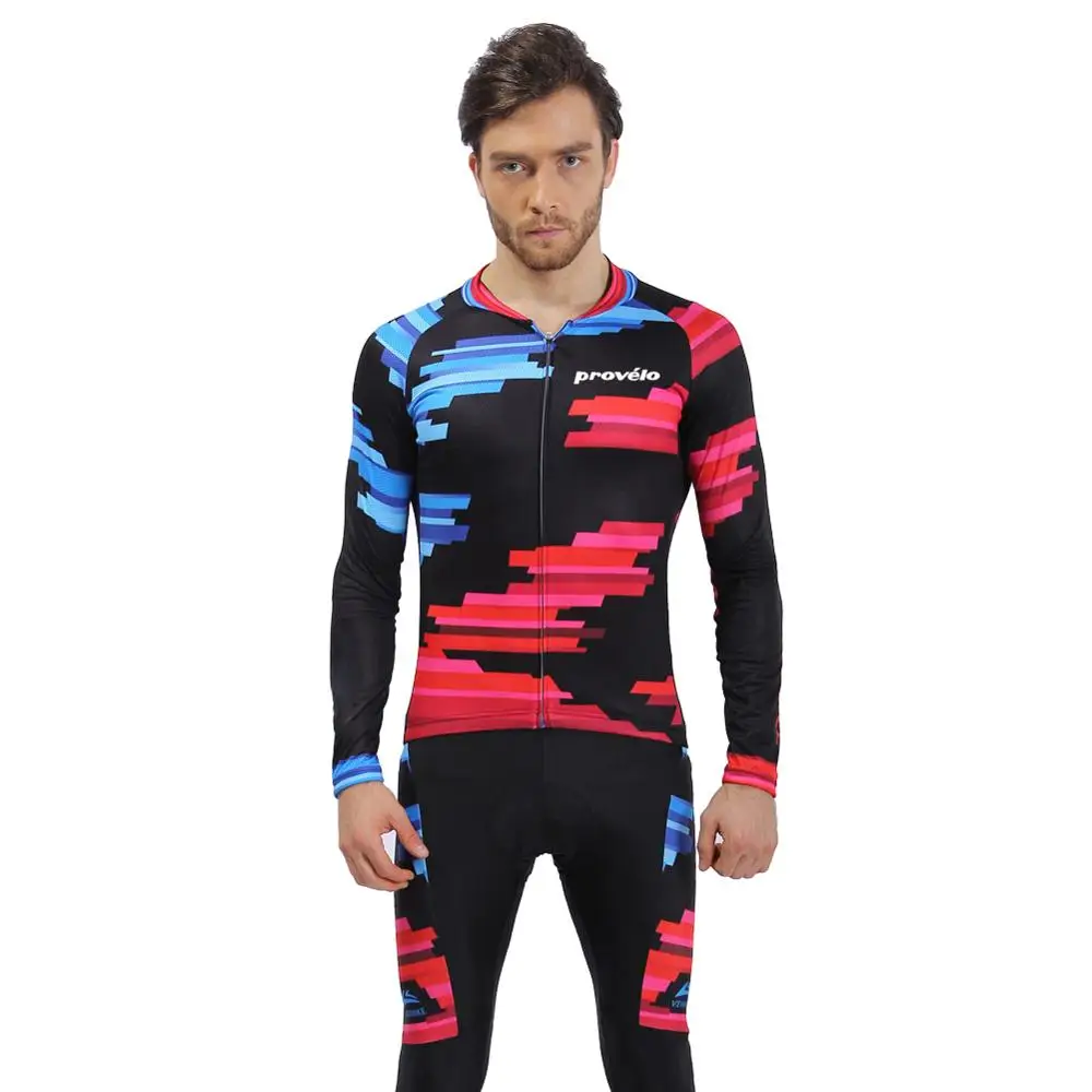 2019 Winter Cycling Clothing Men's Thermal Fleece Cycling Jersey Set ropa ciclismo hombre Warm Cycling Pants Full Zipper Sets